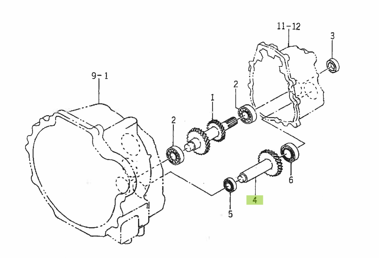 Ax-pinion 25 dinți Iseki 1614-127-002-00