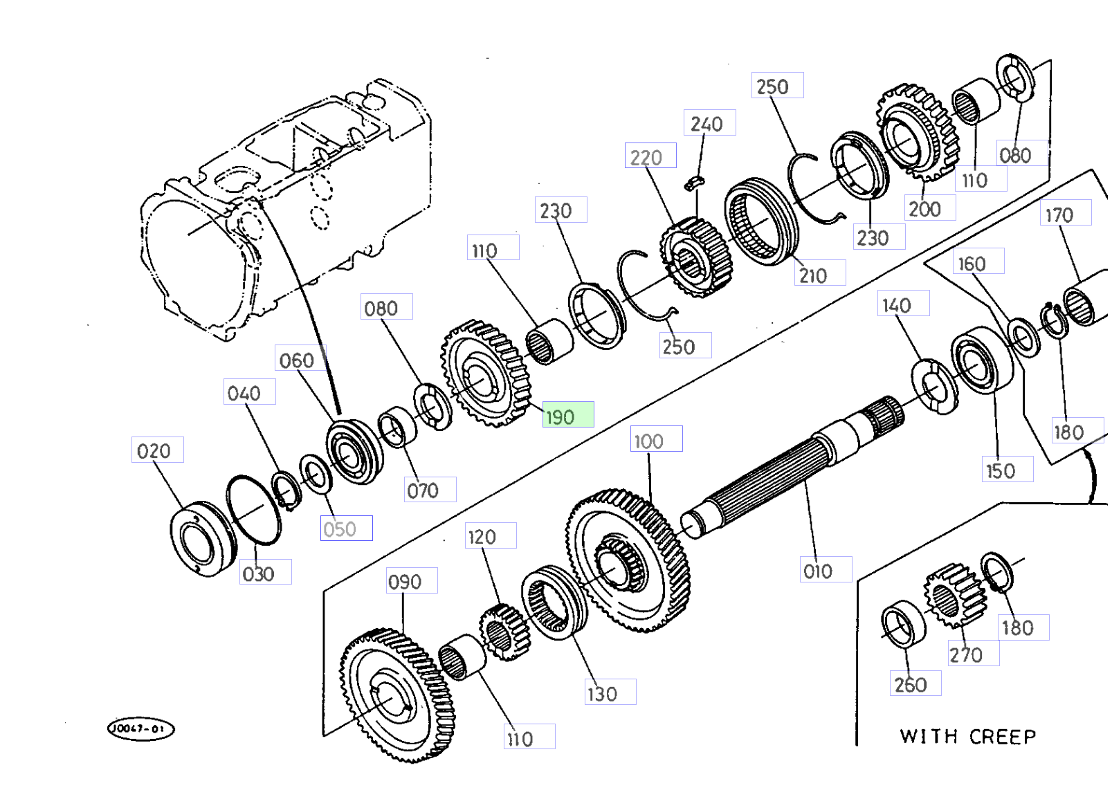 Roată dințată 37 dinți Kubota 32430-21472