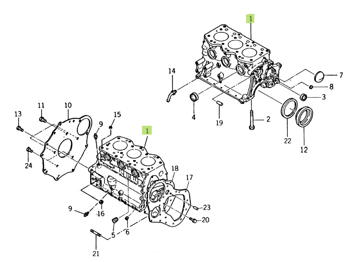 Bloc Motor Iseki 6211-210-009-00
