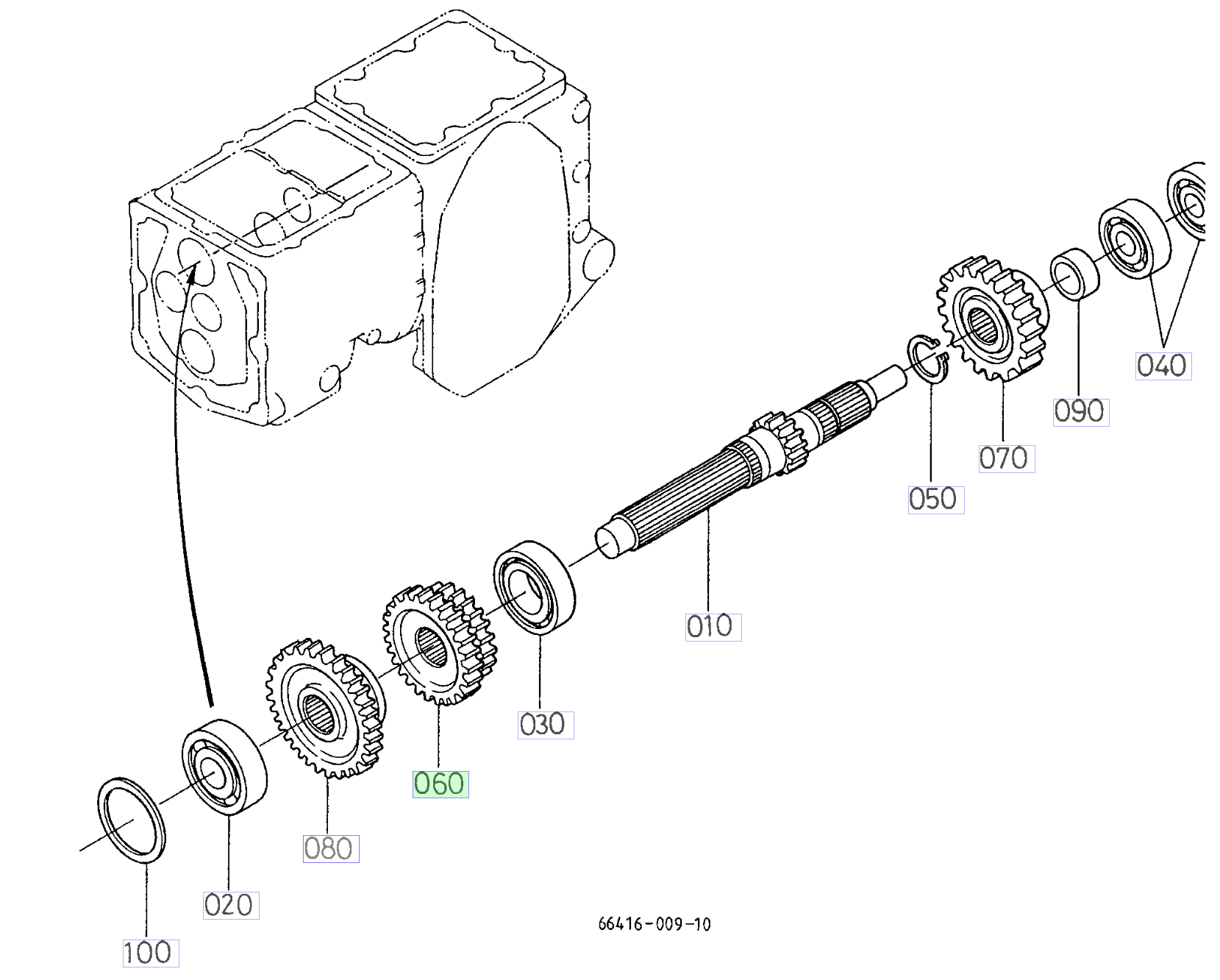 Roată dințată 13-17 dinți Kubota 67401-14440