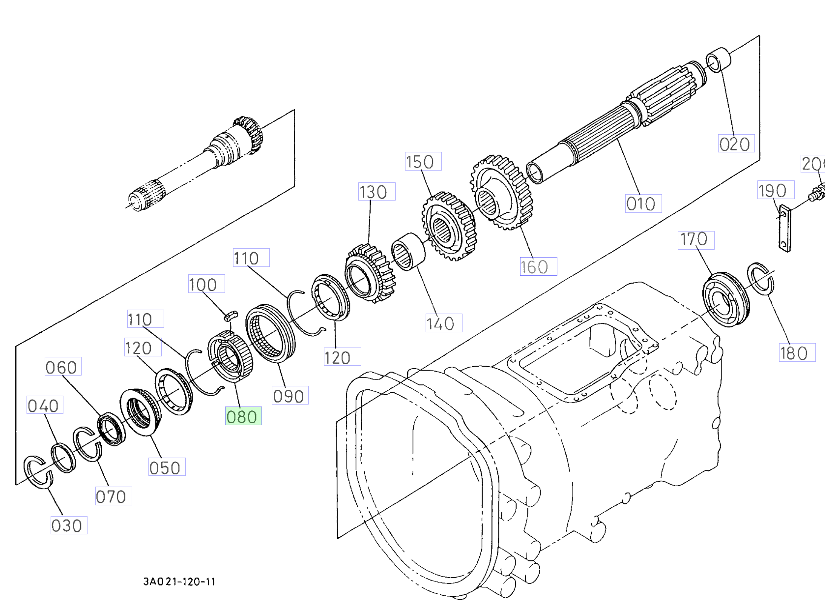 Cuplaj Kubota 3A012-28380
