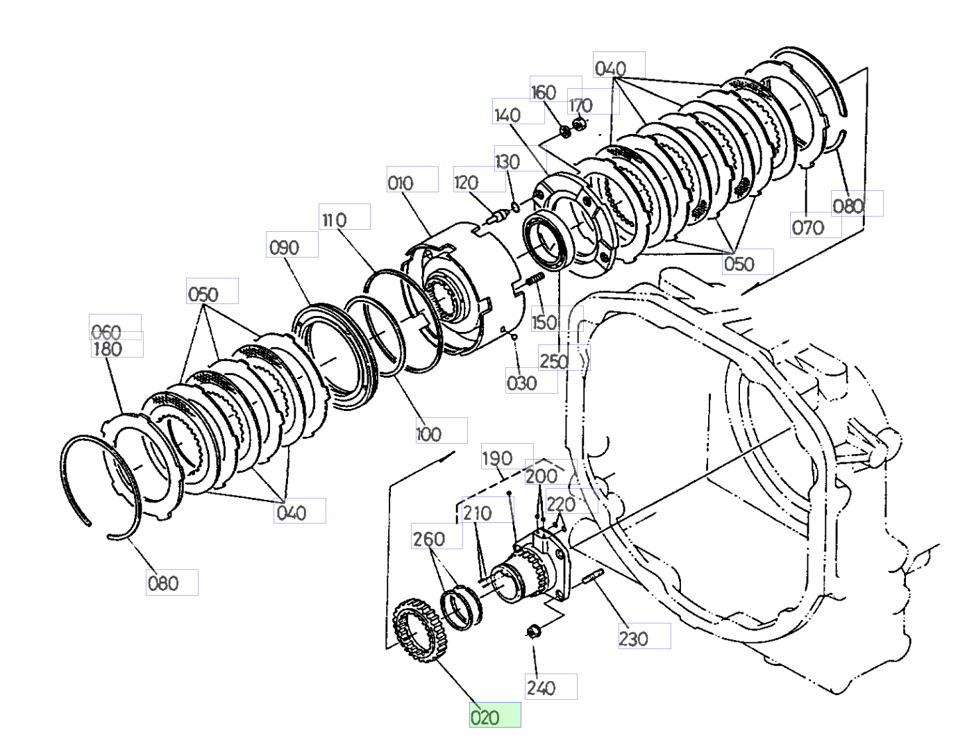 Boss Spline Kubota : 35880-24350