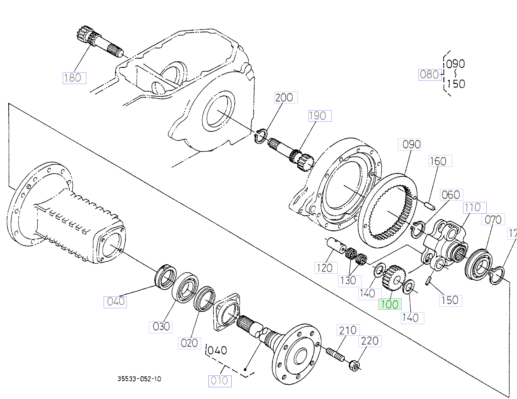 Roată dințată planetară Kubota 36200-48320