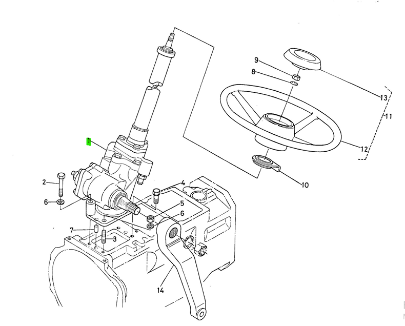 Ansamblu Direcție Hidrostatică Kubota 38260-66100