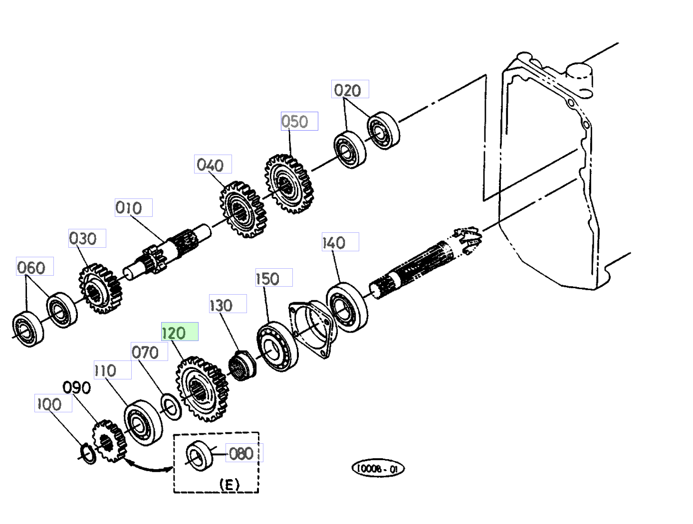 Roată dințată 16-29 dinți Kubota 66301-15360