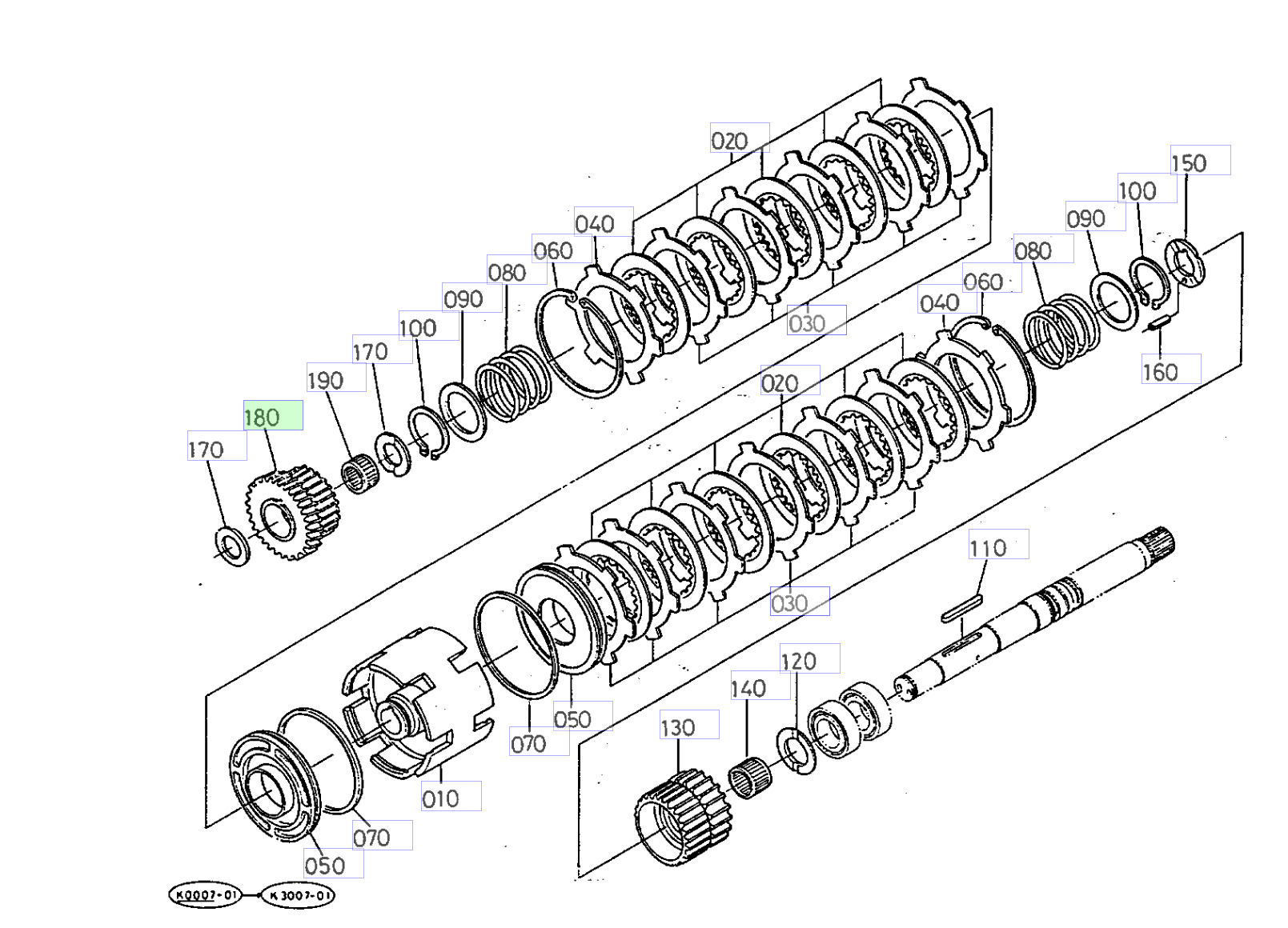 Roată dințată 29 dinți BI-SPEED TURN Kubota 36920-40190
