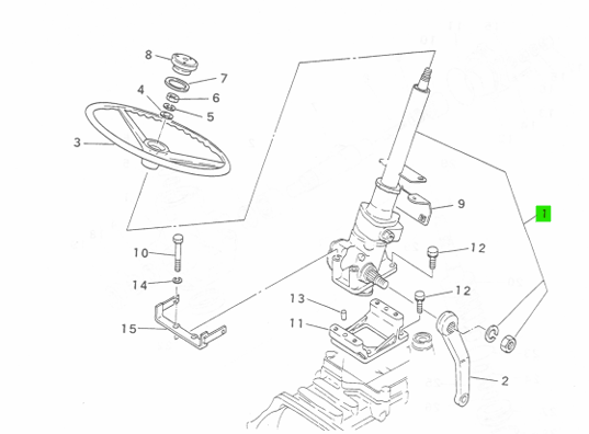 Ansamblu Direcție Hidrostatică Mitsubishi 1021-2205-0J0