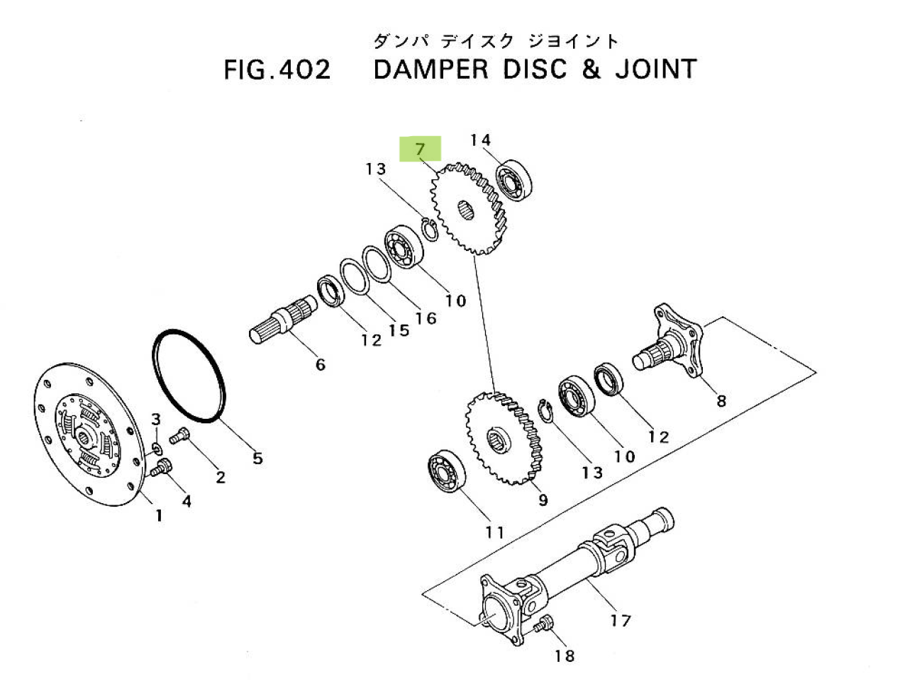 Pinion 41 dinți Mitsubishi 1032-1022-000