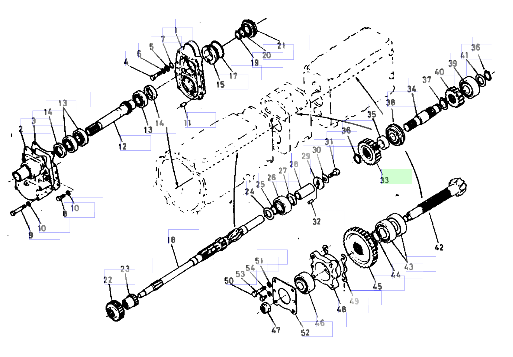 Roată dințată 21 dinți Kubota 35340-25280