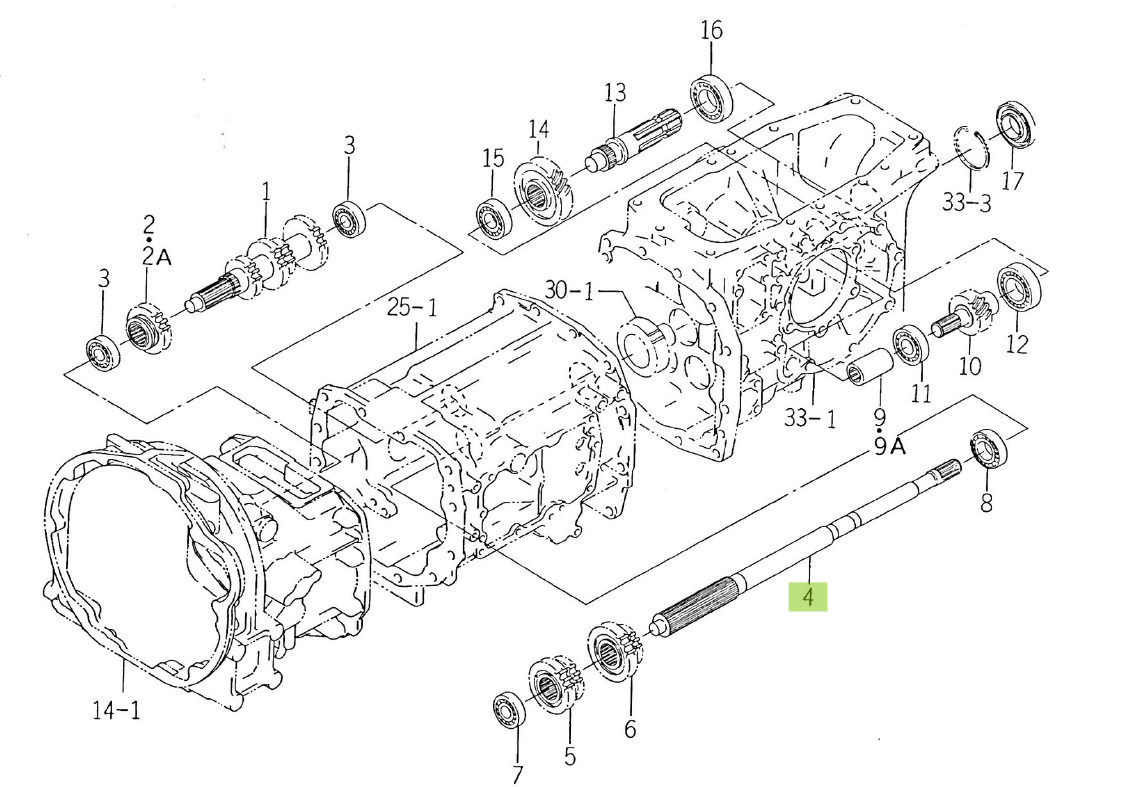 Ax PTO Iseki 1650-219-003-10