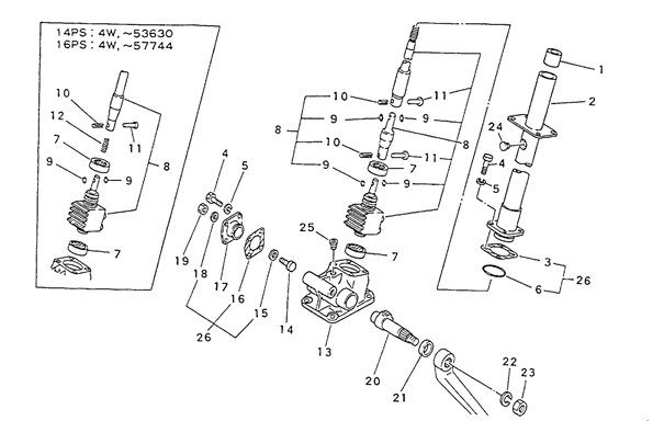 Ansamblu Direcție Manuală Mitsubishi 1019-2110-0C1