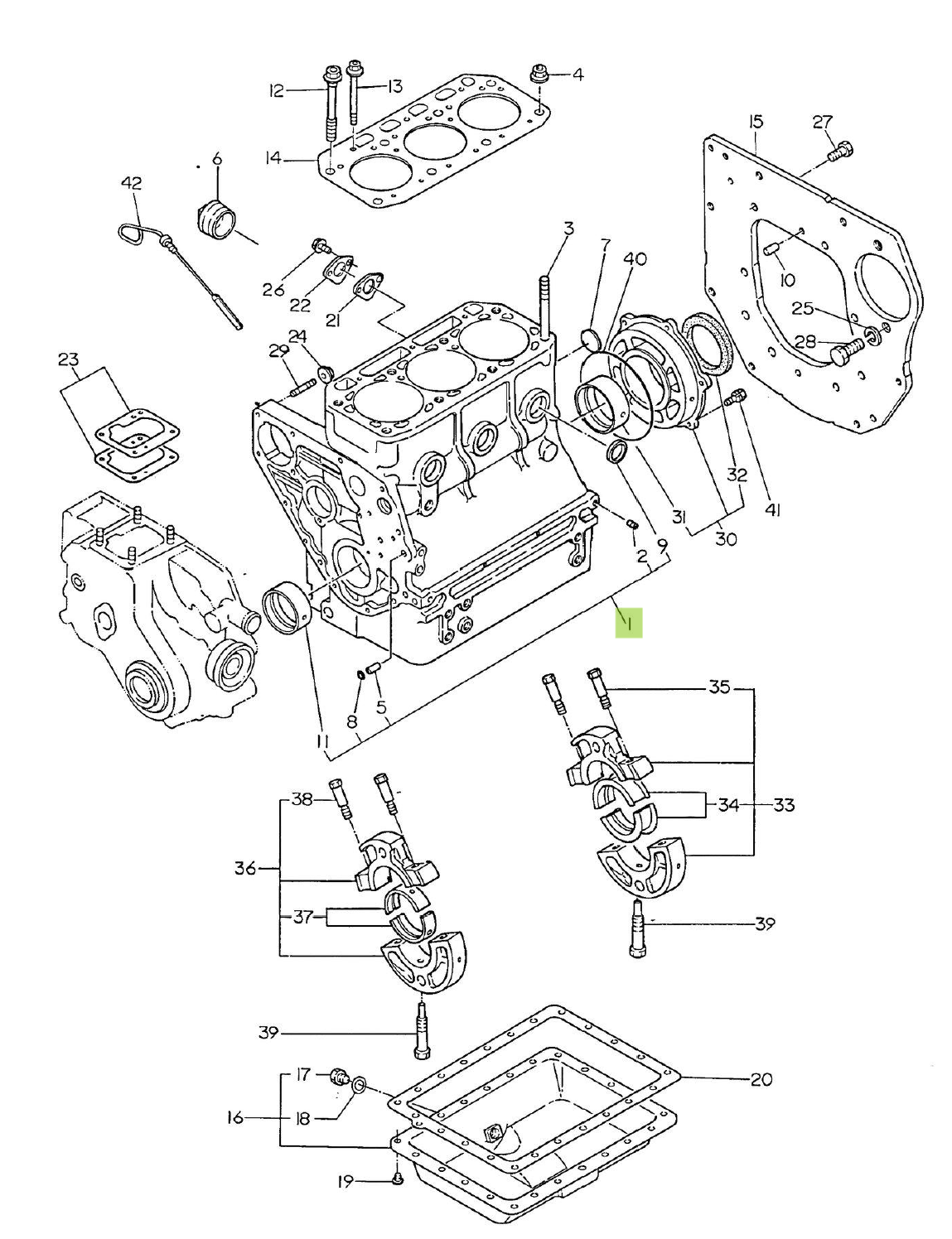 Bloc Motor Yanmar 721567-01560