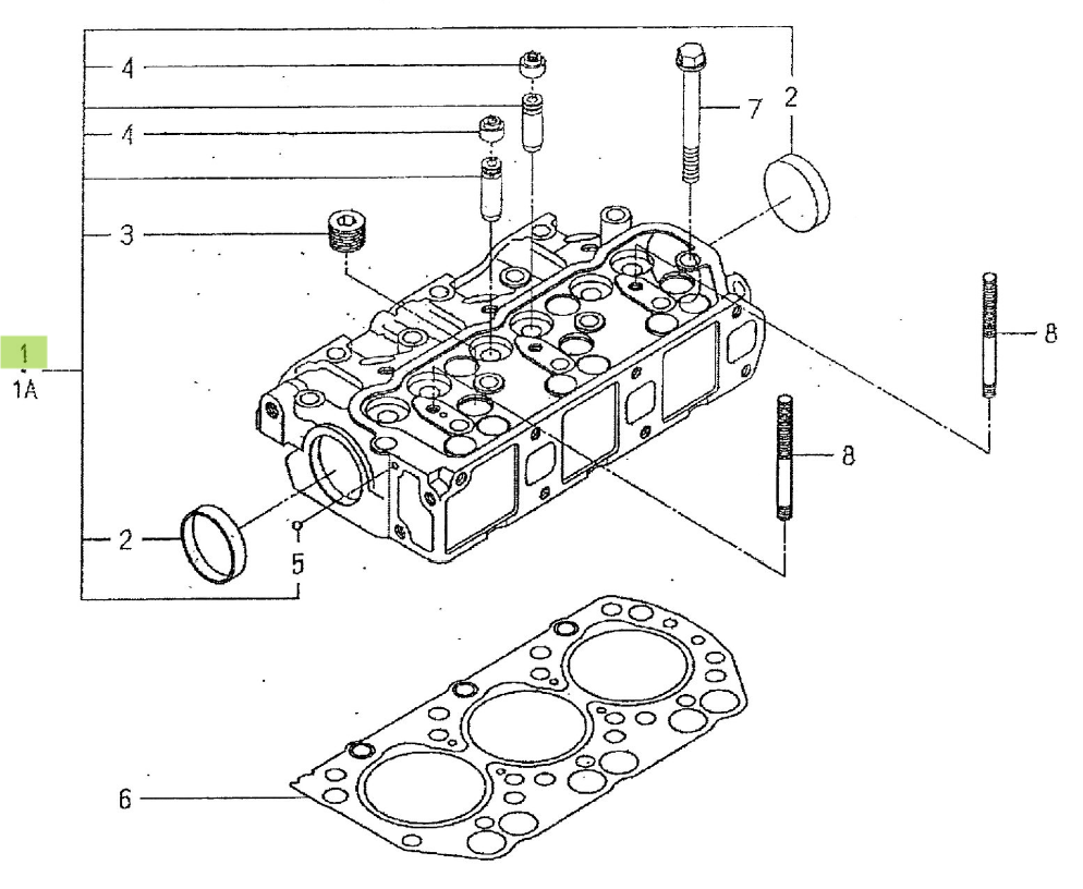 Chiulasă Iseki 6211-110-068-00