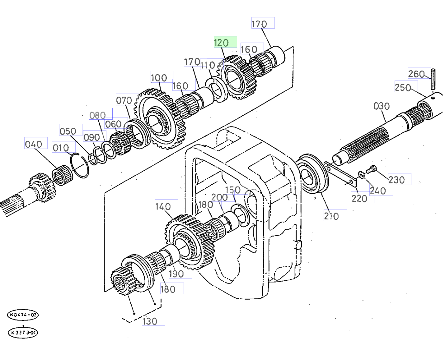 Roată dințată 26 dinți Kubota 35880-28912