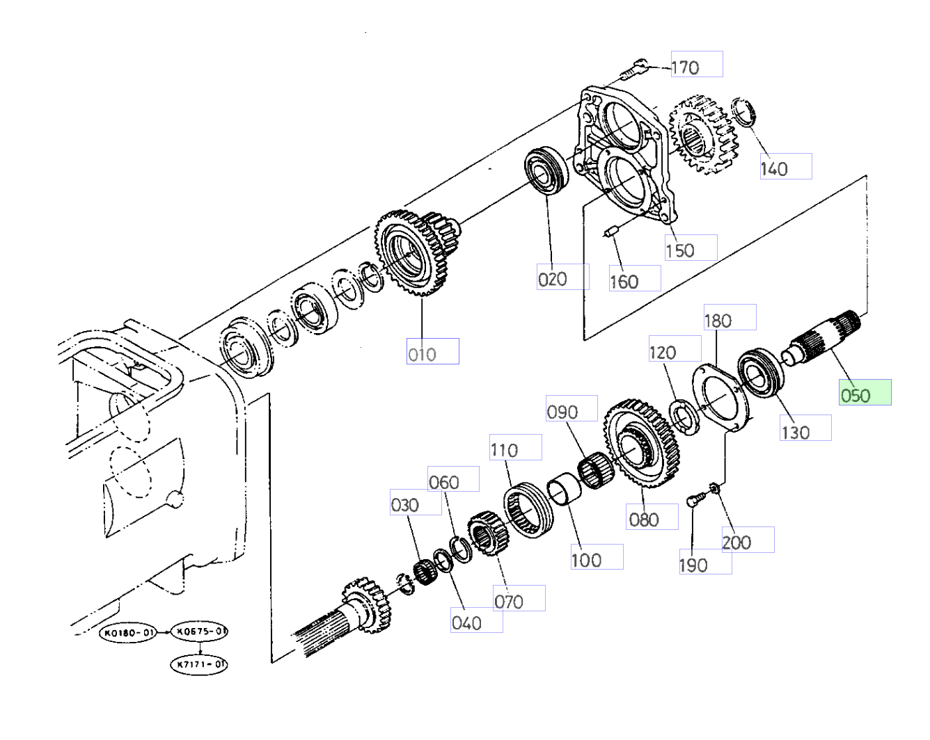 Ax AUX S-Change Kubota 35593-32330