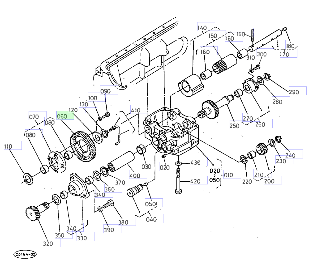Roată dințată intermediară Kubota 15451-24220