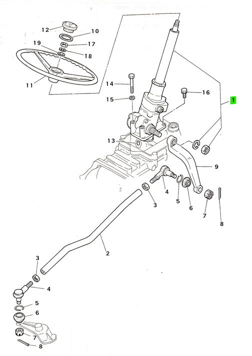 Ansamblu Direcție Hidrostatică Mitsubishi 1174-2301-000