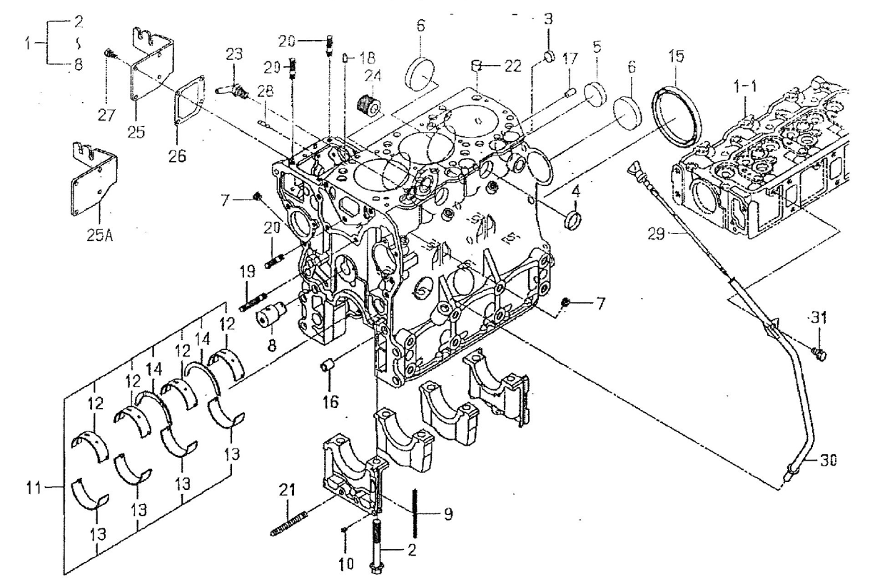 Bloc Motor Iseki 6211-210-064-10