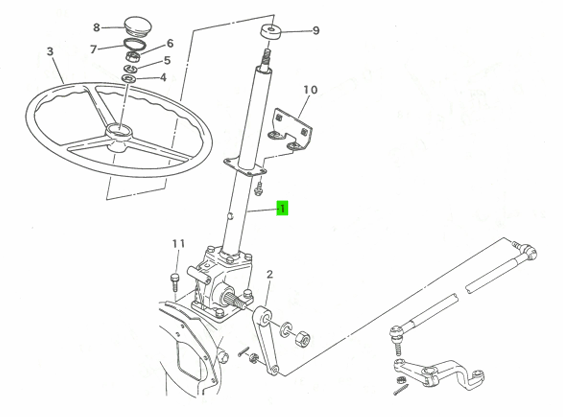 Ansamblu Direcție Manuală Mitsubishi 1021-2201-0J3