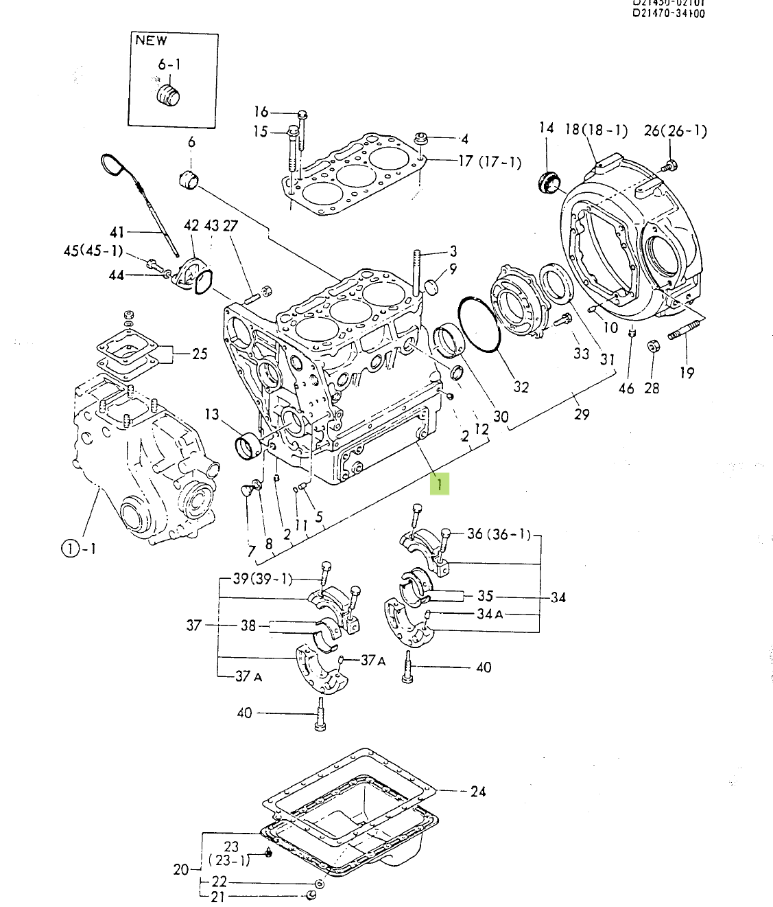 Bloc Motor Yanmar 721467-01560