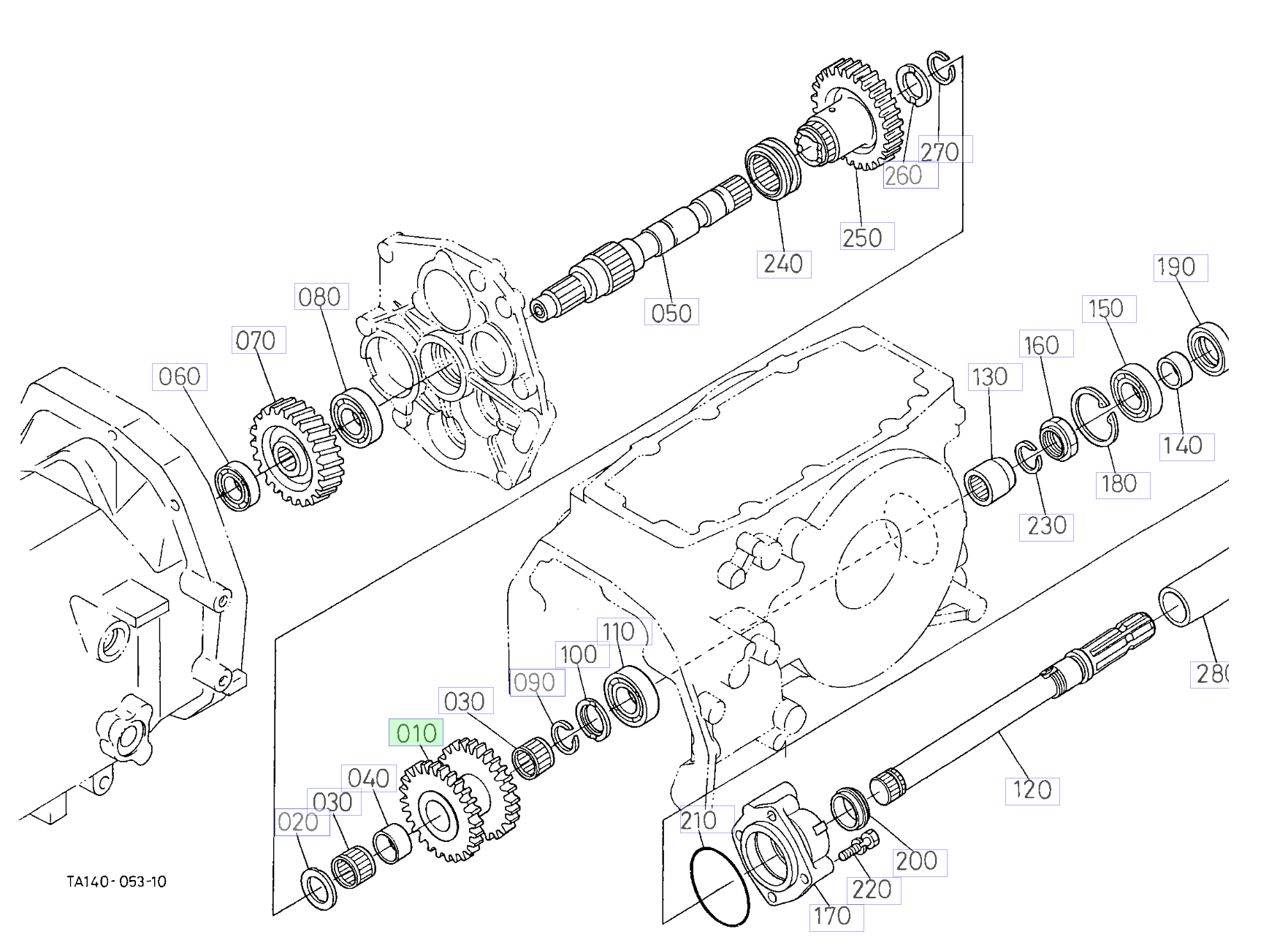 Roată dințată 29-31 dinți Kubota TA040-15120