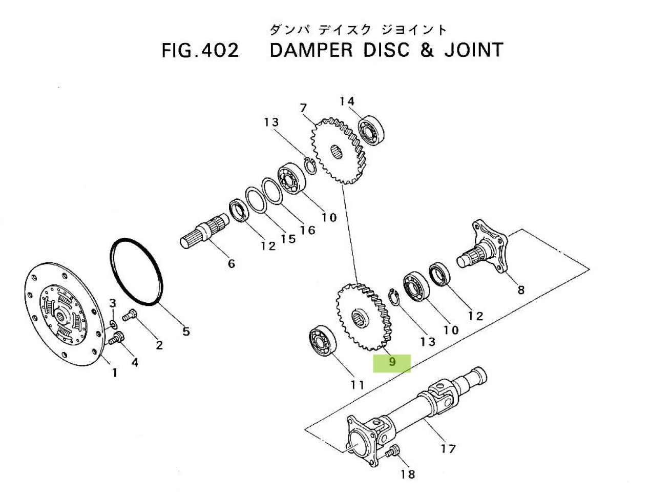 Pinion 43 dinți Mitsubishi 1032-1024-000