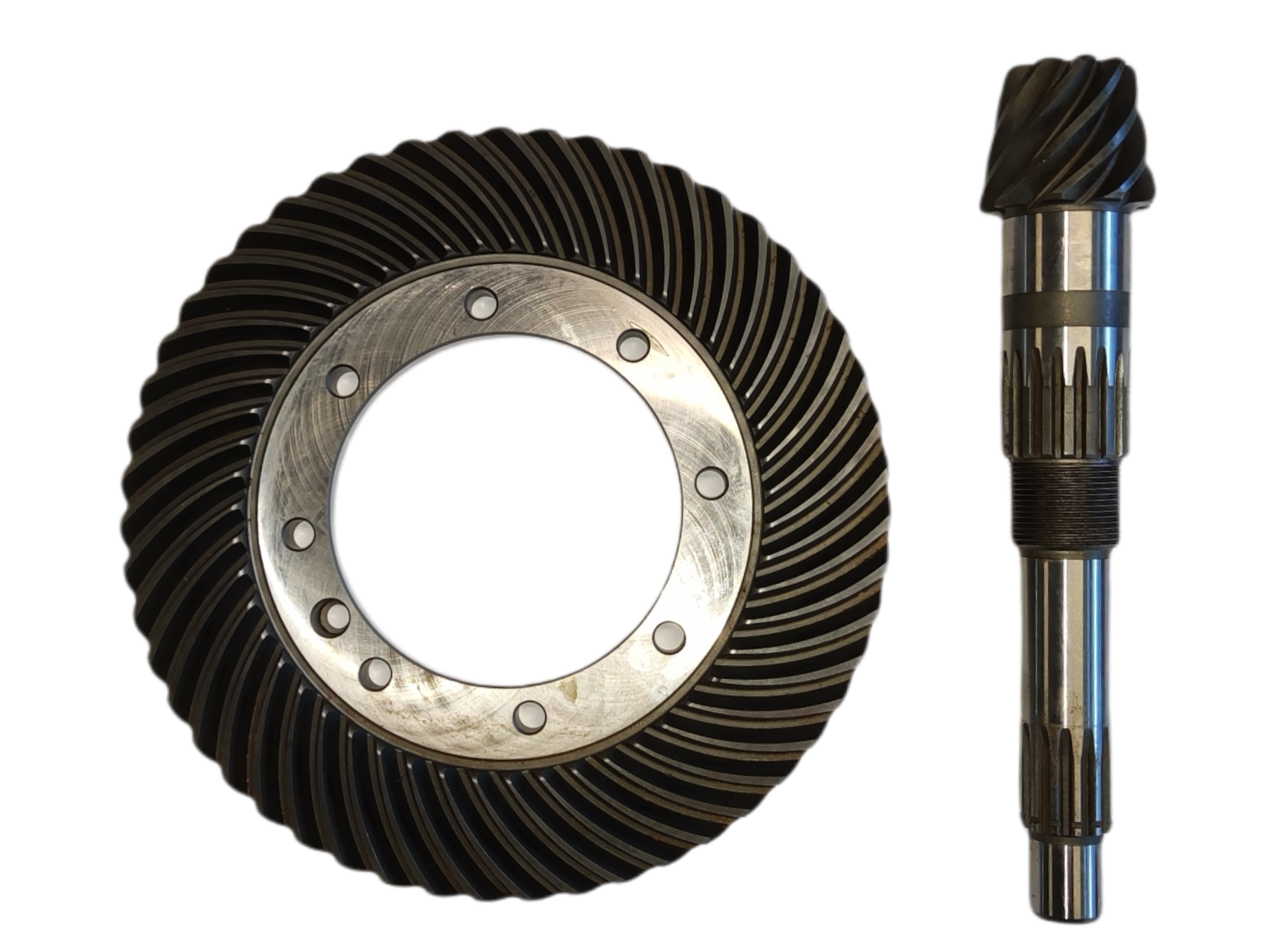 Ansamblu pinion-coroană conică 10, 52 dinți Iseki: 1560-301-200-30