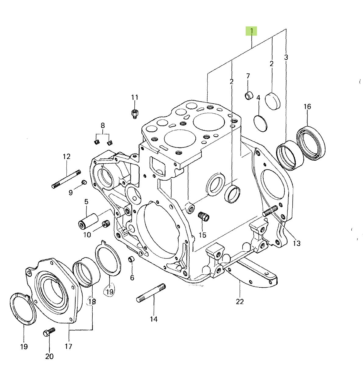 Bloc Motor Iseki 5650-040-0211-0