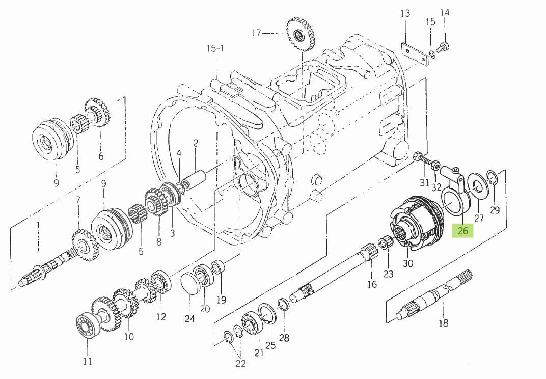 Rulment ambreiaj PTO Iseki 1446-216-0031-0