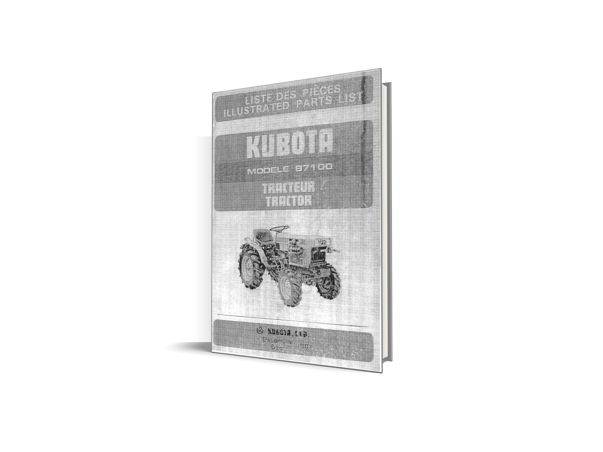 Catalog piese de schimb Kubota B7100