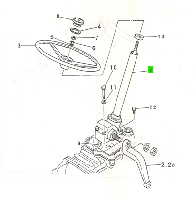 Ansamblu Direcție Manuală Mitsubishi 1174-2201-0C1
