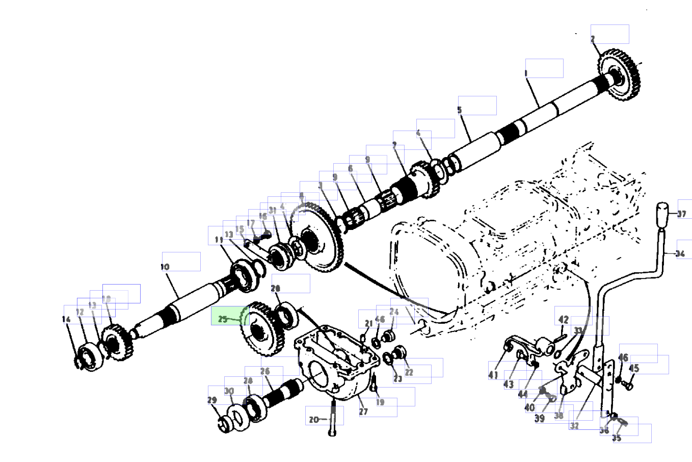 Roată dințată cilindrică 30 dinți Kubota 36280-41230