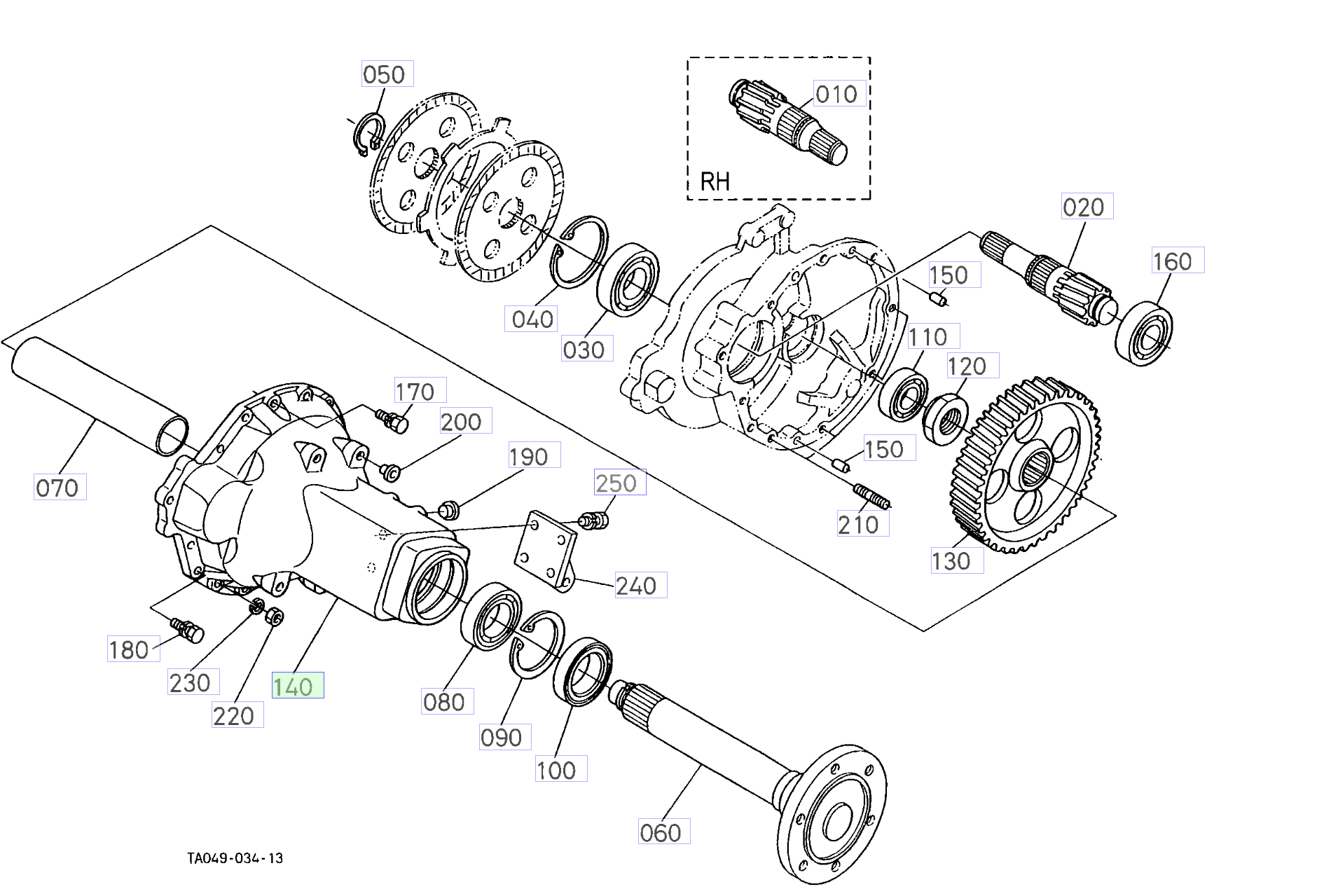 Carcasă punte spate Kubota 32440-27333