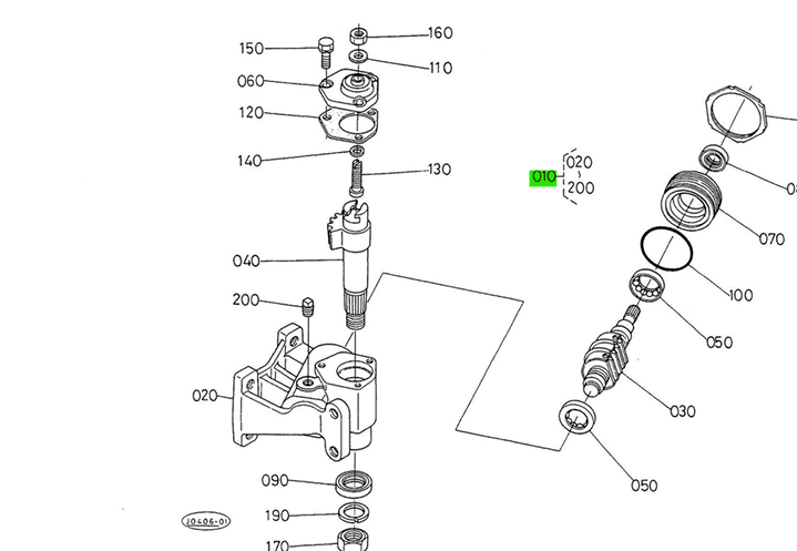 Casetă Direcție Manuală Kubota 34070-17200