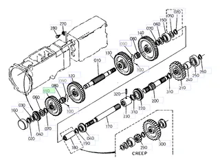 Pinion cilindric 31 dinți Kubota 35340-21712