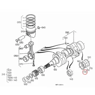 Rulment axial STD Kubota 15261-23540