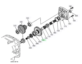 Roată dințată 43 dinți Kubota 35420-32343