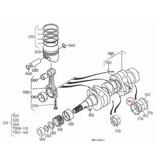 Rulment axial STD Kubota 15261-23530