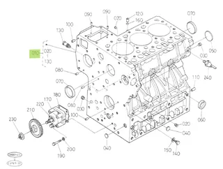 Bloc Motor Kubota 16427-01010