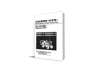 Mitsubishi D1450, D1550 manual de piese - catalog