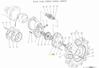 Capac carcasă punte Kubota 34160-43521