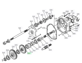 Roată dințată PTO 43 dinți Kubota 35822-79240