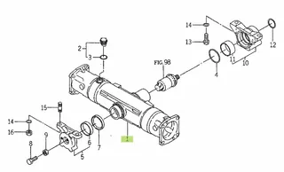 Carcasă punte față Iseki 4X4 1617-433-001-10