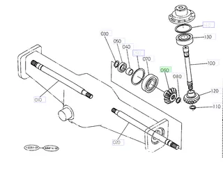 Roată dințată 19 dinți Kubota 35533-43440