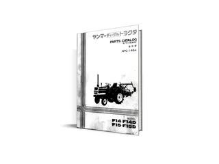 Yanmar F14, F15 manual de piese - catalog