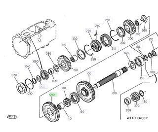 Roată dințată 42 dinți Kubota 32440-21733