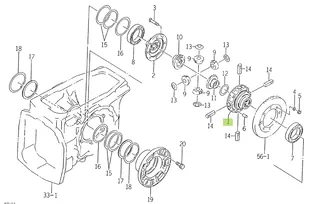 Carcasă diferențial Iseki 1650-304-001-00
