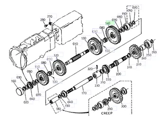 Pinion 45 dinți Kubota 37150-21740