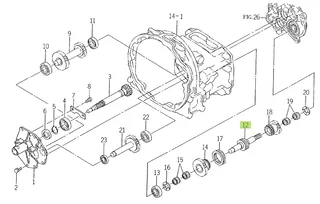 Ax pinion Iseki 1650-203-004-00