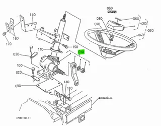 Ansamblu Direcție Manuală Kubota 67980-41100